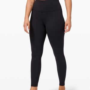 LULU BLACK ALIGN LEGGINGS 25”